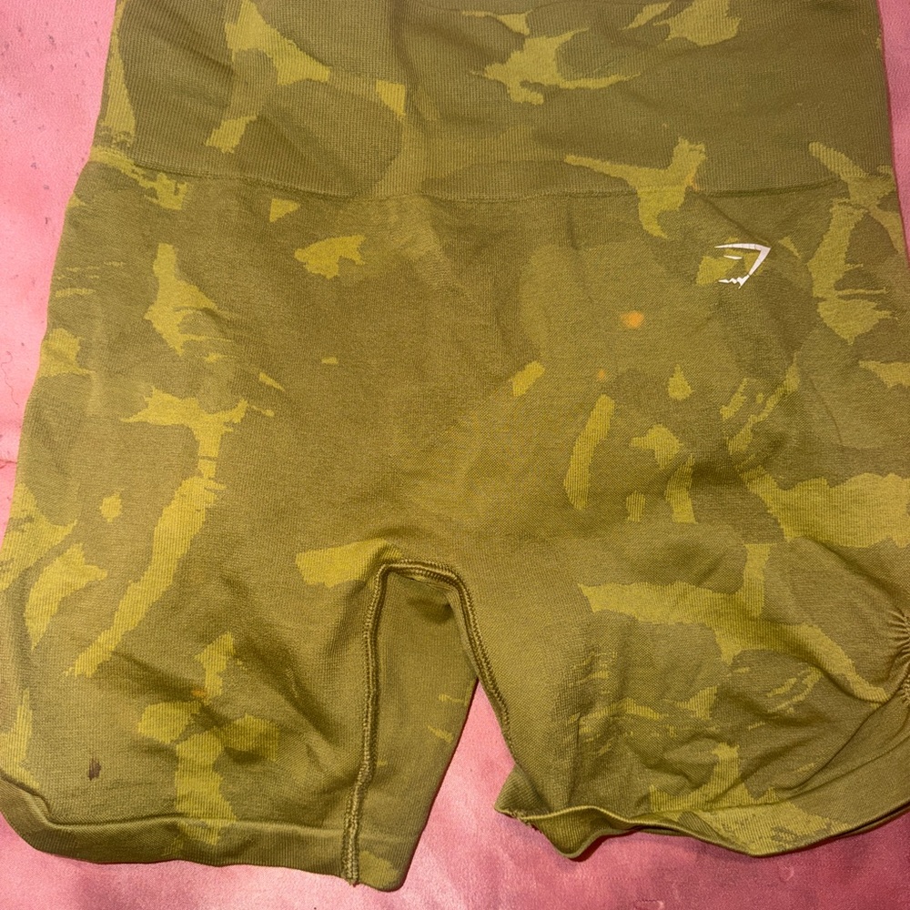 Gymshark Olive Camo Women’s Bike Shorts